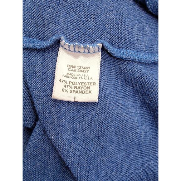 Wildfox Sweatshirt Womens SZ L Red Wine & Blue Statement Beach Graphic Blue - Picture 9 of 9